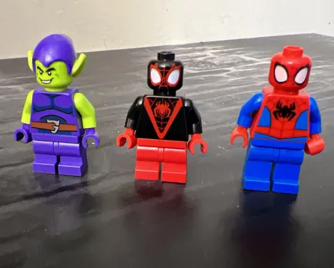 LEGO Minifigs Mini Figures 10784 Green Gobin Miles Morales Spiderman Lot of 3 Q1