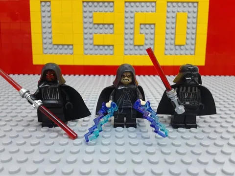 LEGO Star Wars Minifigure Set Palpatine Darth Vader Darth Maul Imperial Sith Wit
