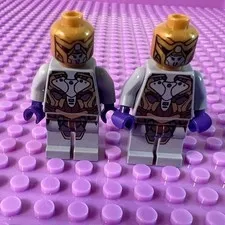 LEGO Marvel Avengers Chitauri Warrior Minifigure Lot (2) 2012 Alien Army Figures