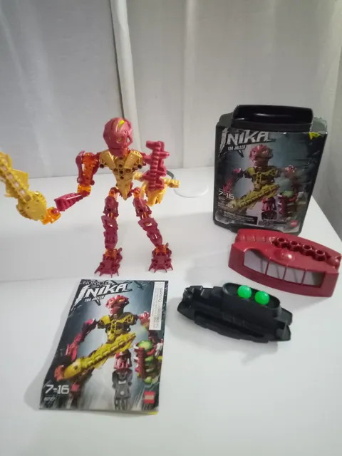 LEGO BIONICLE: Toa Jaller (8727) With Canister And Instructions 2 Balls Missing