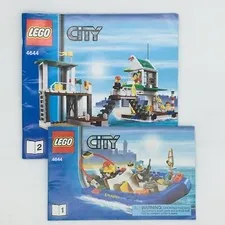 Lego Manual Instruction 2 Book LOT City Set 4644 Manuals Only