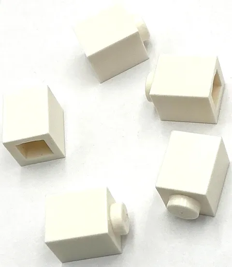 Lego 5 New White Bricks Building Blocks 1 x 1 Parts
