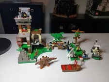 LEGO Adventurers Dino Island 5987 Dino Research Compound Complete Used Set