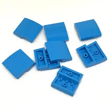 LEGO Parts - Dark Azure Slope, Curved 2 x 2 x 2/3 - No 15068 - QTY 8