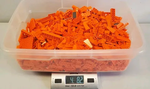 Lego Orange Pieces Bulk Lot 4+ Lbs Assorted Bricks Blocks Plates Parts Mixed 