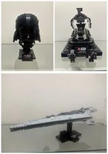Lego Star Wars Darth Vader Display Lot 75304 75296 75356 Complete No Box/Manual