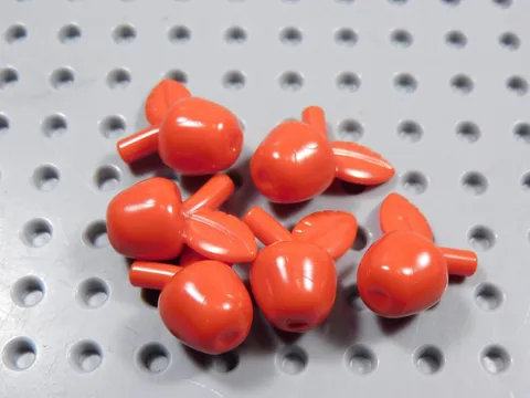 LEGO Lot of 6 Red Apples Fruit Food Minifig BI