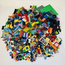 Legos 3 Lbs Lot Bricks Pieces Parts Wheels Most from Classic 10698 Clean