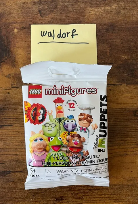 Lego Muppets WALDORF Minifigure 71033 (Opened to Verify) - (USA - Tariff FREE)