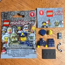 Lego 71000 CMF Series 9 - POLICEMAN Minifigure #6 NEW in OPEN BAG
