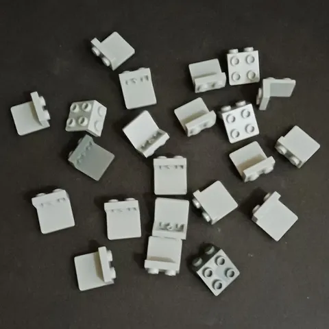 Lego Parts 21712 Angle Bracket Plate 1x2 2x2 Grey 22 Pieces Combined Ship Ava.
