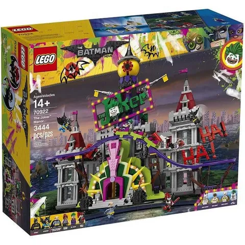 LEGO 70922 BATMAN MOVIE The Joker™ Manor - 3,444 Pieces / Brand New Sealed Box=