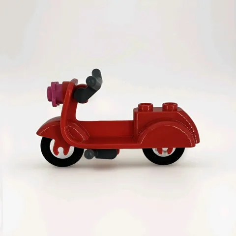 Lego Red Minifigure Scooter Vespa Replacement Part 