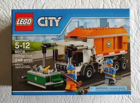 NEW Lego CITY 60118 Garbage Truck. Retired. Case Fresh Retail Box
