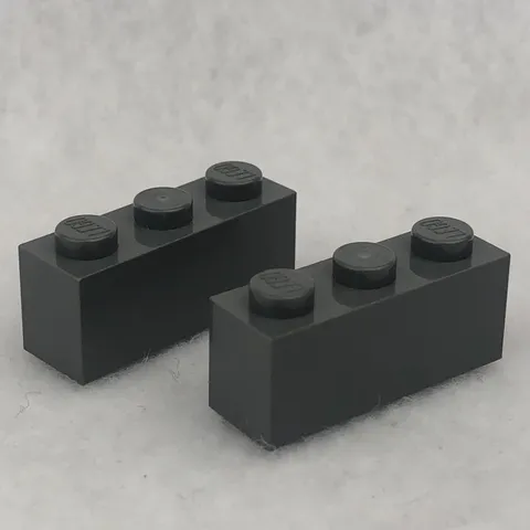 LEGO 3622 Dark Bluish Gray Brick 1 x 3 (x2)