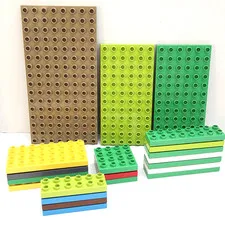 Lego DUPLO Bulk Plate Lot -  21 pcs Building Plates Baseplates Assorted Sizes
