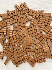 LEGO MEDIUM NOUGAT LOT 110 PCS 1X4 PALISADE BRICK LOG BUILDING PIECES