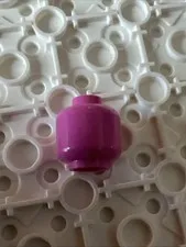LEGO 3626 Dark Pink Minifigure, Head (Plain)