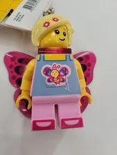 LEGO Iconic Butterfly Girl Minifigure Key Light (Keyring / Keychain) LED Lite