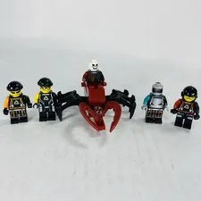 Lot of 5 Lego Minifigures Alpha Team Android Flex Arrow Charge Ogel Minion