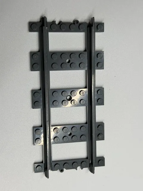 LEGO Train, Track Plastic Straight, 17275, Dark Bluish Gray, QY 10 Free Shipping