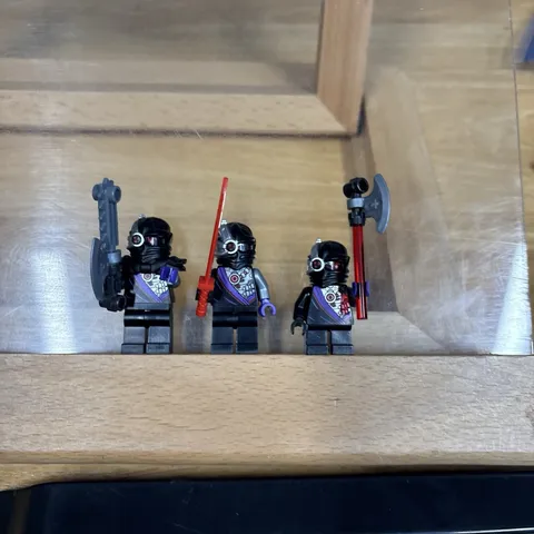 LEGO Ninjago Nindroid Minifigure Lot of 3 w/ Weapons Figures BL1-20