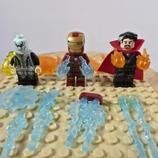 LEGO Marvel: Sanctum Santorum Showdown Minifig Lot Iron Man Dr Strange Ebony Maw