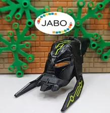 ( S17 / 4 / 9 ) LEGO Bionicle 64343 Mask Mask Tuma (Glatorian) Black