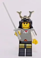 LEGO Castle Ninja - Shogun White w/Armor Minifigure 3050 3053 cas057 / cas206