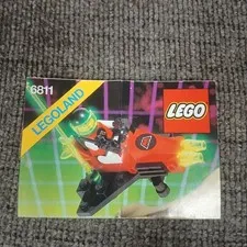 LEGO 6811 Manual Only 1990s Space M:Tron Pulsar Charger INSTRUCTIONS LEGOLAND