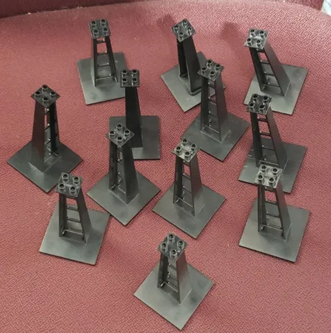 12 LEGO Monorail Stanchions Replacement Toy Part Vintage