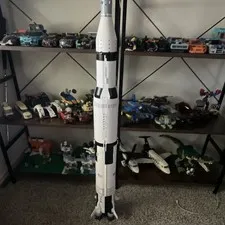Saturn V Space Rocket LEGO set , 99% complete, No box or manual