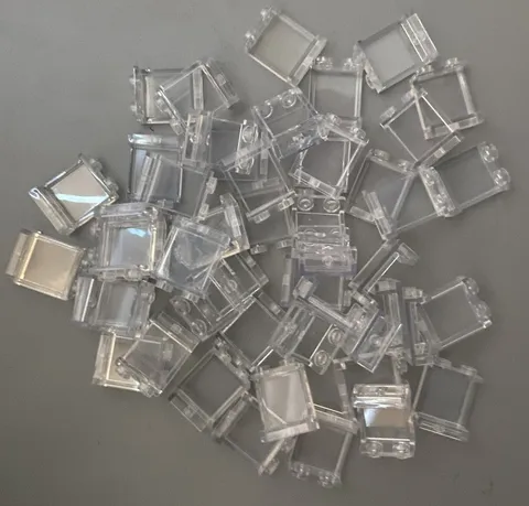 🪟 LEGO 15X Transparent WINDOW Panel, BRAND NEW, 1x2x2 - #87552