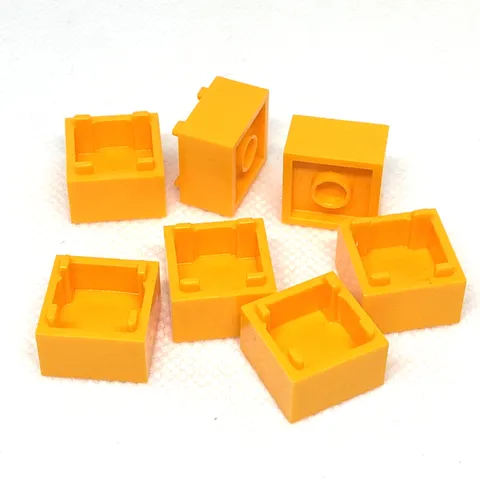 LEGO Parts - Bright Lt Orange Container, Box 2 x 2 x 1 - No 35700/59121 - QTY 7
