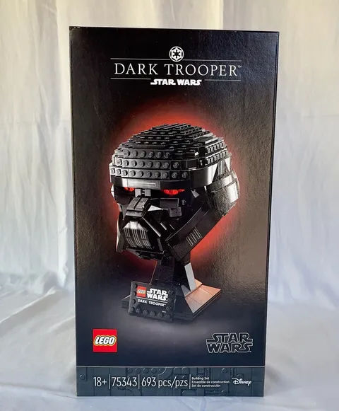 LEGO Star Wars Helmet Collection 75343 Dark Trooper Helmet NEW & Sealed in Box