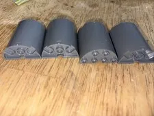4 LEGO Star Wars OldGray cylinder Ref 6259 6218 Set 6339 7150 7191 7152 4851