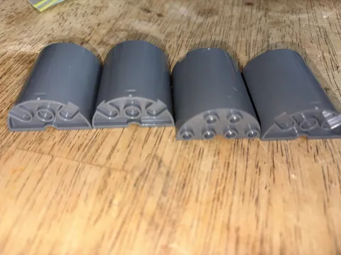 4 LEGO Star Wars OldGray cylinder Ref 6259 6218 Set 6339 7150 7191 7152 4851