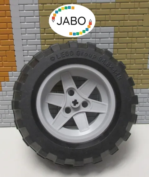 (F8/1) Lego Technic Technic Wheel Tire with Rim 94.8x44 R Gray