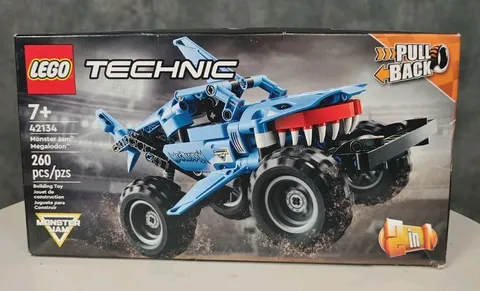 LEGO Technic 2 In 1 Pull Back 42134 Monster Jam Megalodon New Sealed Retired 