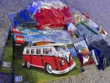 LEGO CREATOR: Volkswagen T1 Camper Van (10220). Complete with manuals 