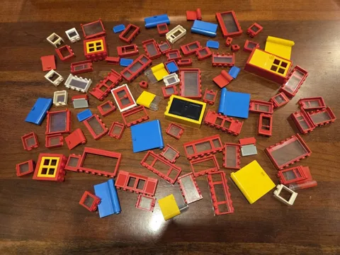 Lego Windows And Doors. Many Vintage