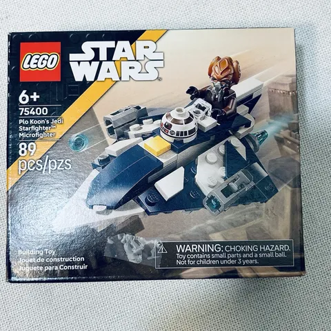LEGO Star Wars Plo Koon’s Jedi Starfighter Microfighter 75400 89pcs Minifig 6+