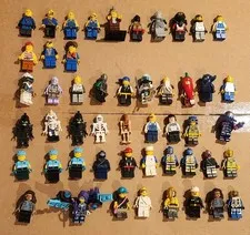 50 LEGO MINIFIG LOT Bulk Pirate Skeleton Random Alien 