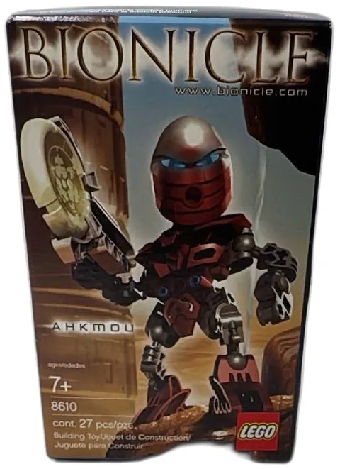 LEGO Bionicle 8610 Ahkmou Sealed 2004 Metru Nui Set 27 Pieces New Box