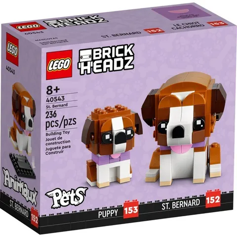 LEGO 40543 Brickheadz Pets St. Bernard - Rare! New! Sealed! Fast Ship!