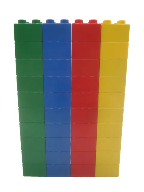 Lego Duplo Bricks Blocks Classic Colors 2x2 brick Lot of 40