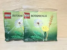 Lot 2-Poly bags LEGO Field Flowers 77 Pieces- Ea New/Sealed