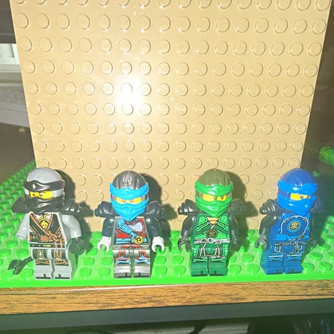 LEGO NINJAGO Ninja Minifigure Lot of 4 Gray Light Blue Green Blue Dm for price