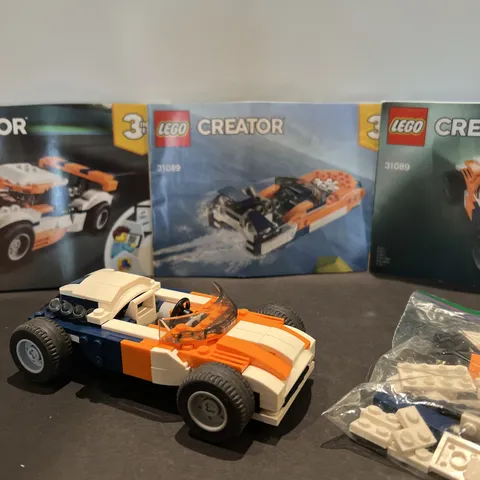Lego 31089 Creator 3in1 Sunset Track Racer Set Cars & Boat