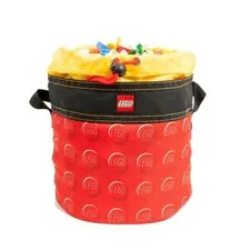 LEGO Red Cinch Bucket 8"x7"x7" Drawstring Bag with Carry Handle TT0212-300 NWT